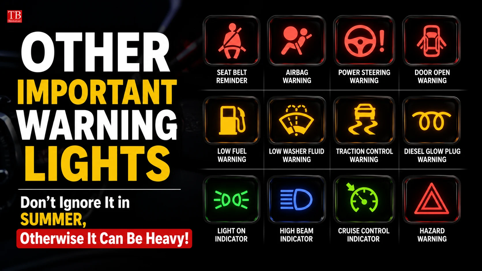Other important warning lights