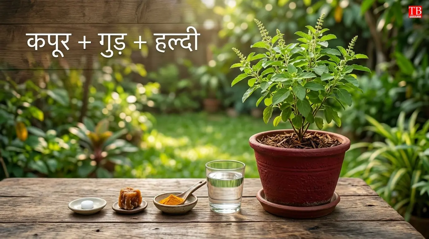 तुलसी को कीड़ों से बचाने के लिए घरेलू घोल