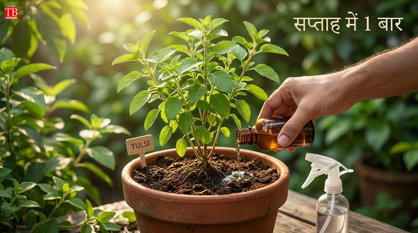 घोल को तुलसी में कैसे इस्तेमाल करें?