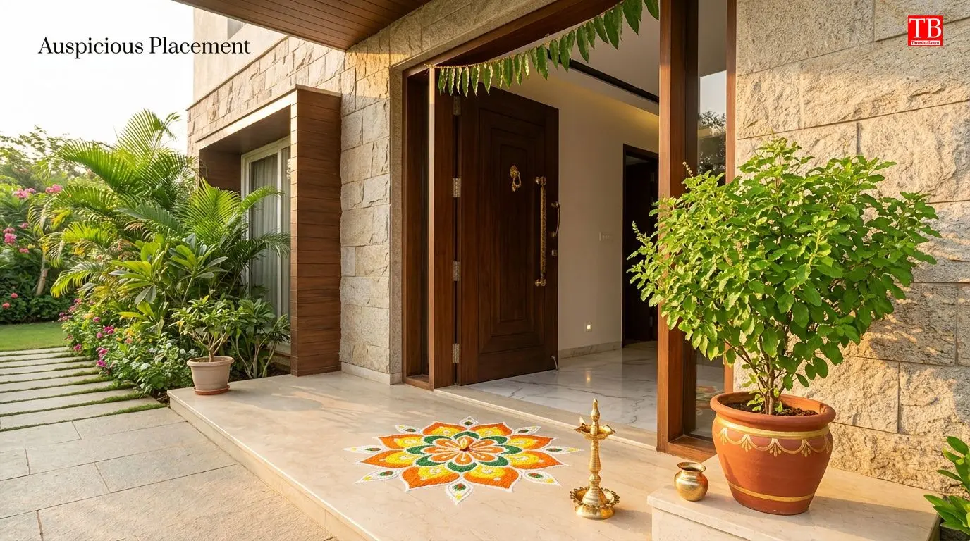 Should a Tulsi plant be placed at the main entrance&hellip;