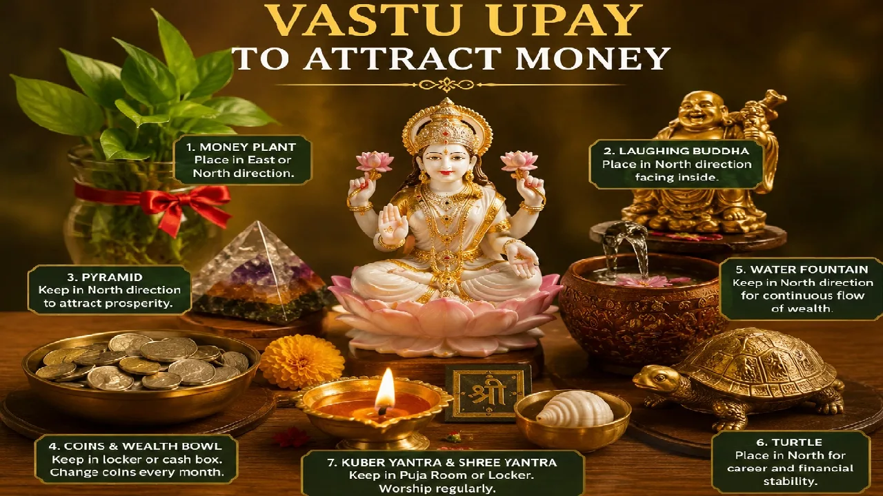 Vastu Upay to Attract Money: बिना रुपया खर्च किए घर की इन 5 चीजों की दिशा बदलकर पाएं सुख-समृद्धि