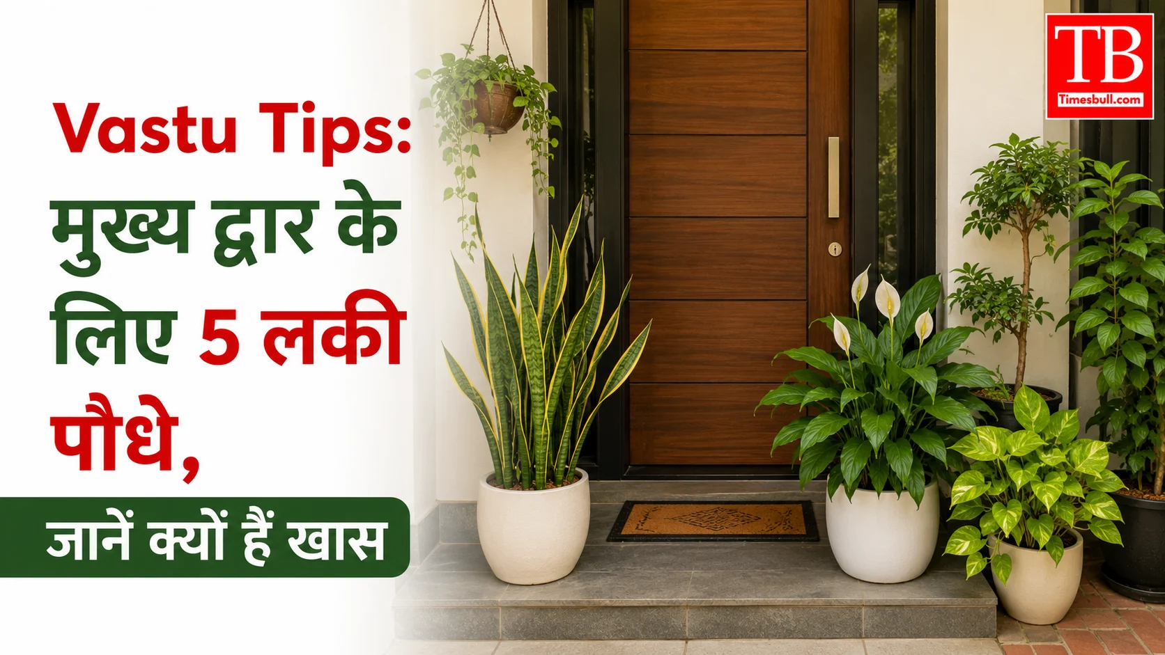 Vastu Tips: मुख्य द्वार के लिए 5 लकी पौधे, जानें&hellip;