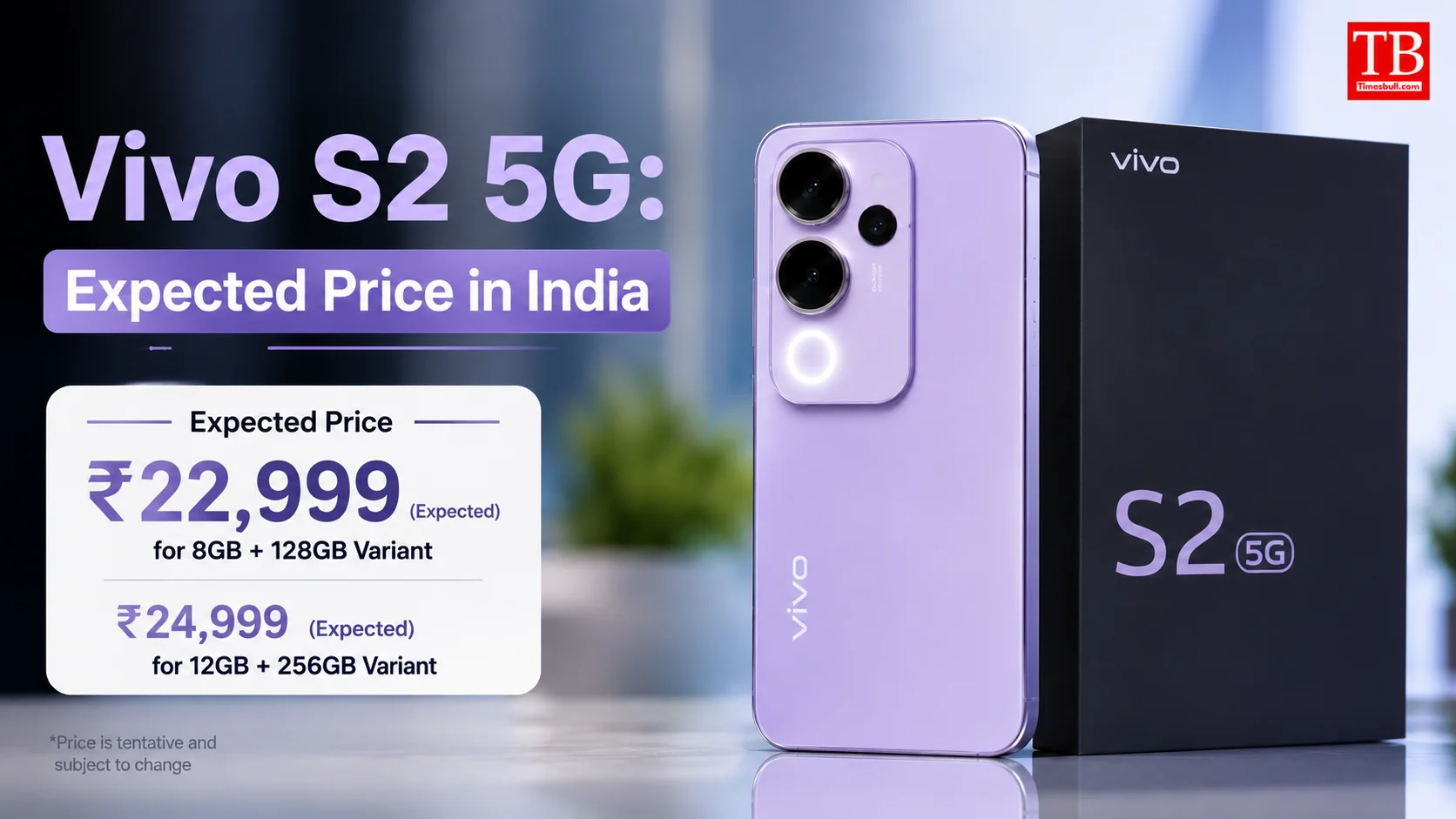 Vivo S2 5G: Expected Price in India