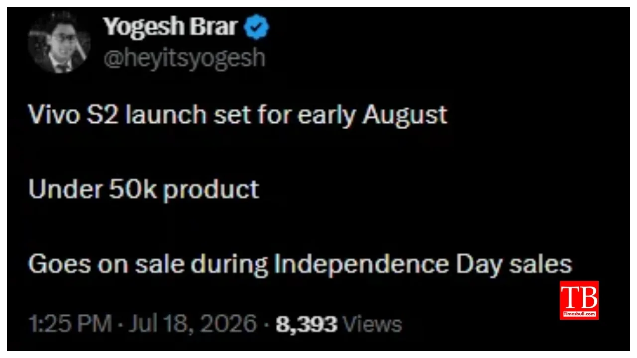 Vivo S2 India Launch Tipped for Next Month in India, Here’s What We Know - Image 1