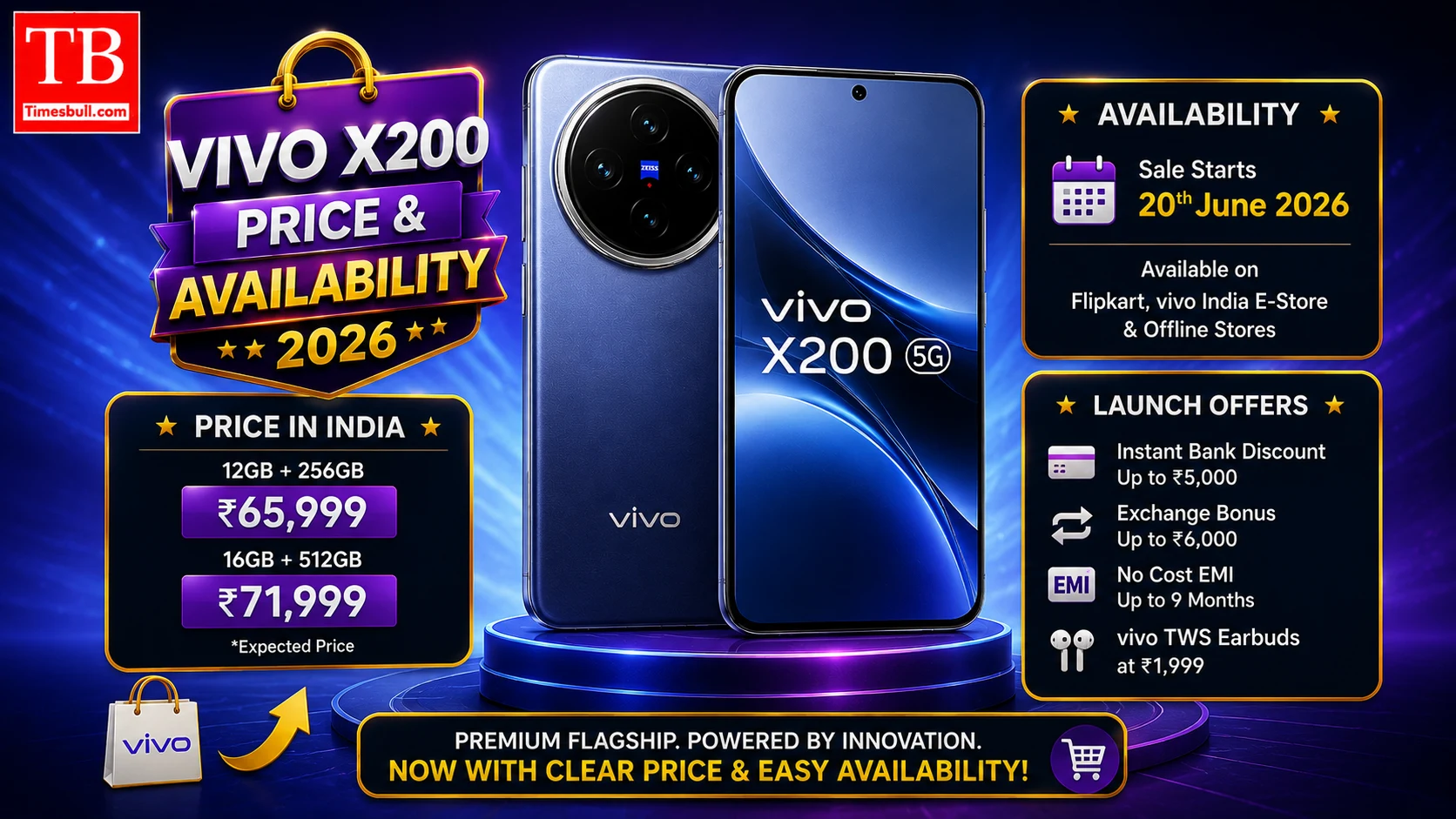 Vivo X200 price and availability