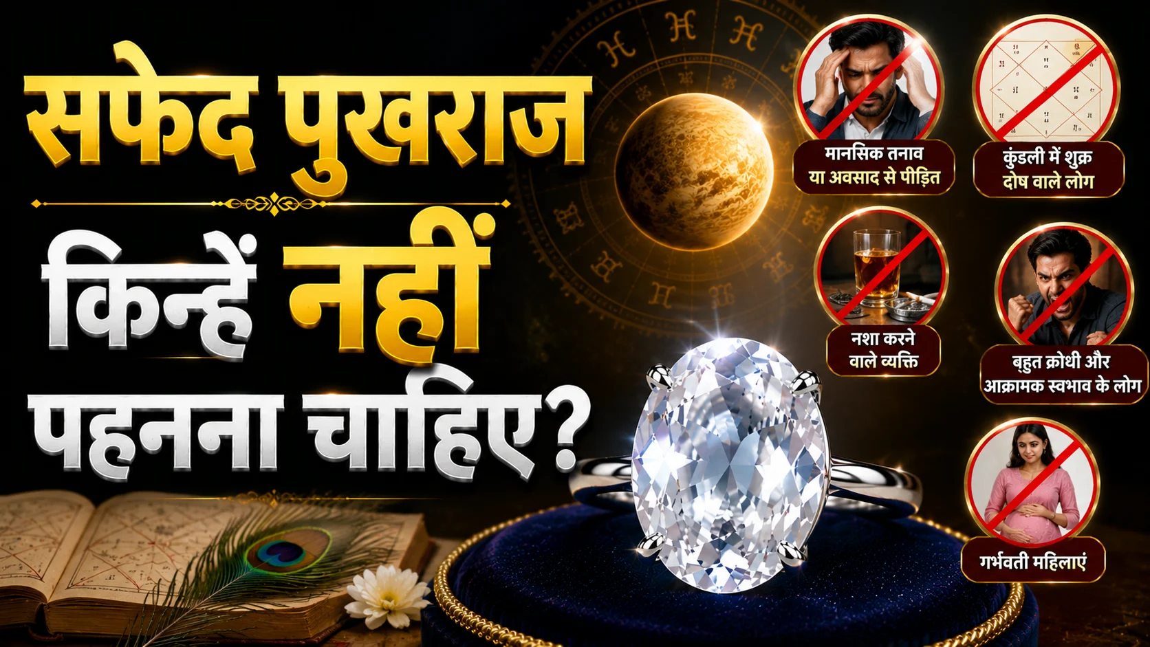 सफेद पुखराज किन्हें नहीं पहनना चाहिए?