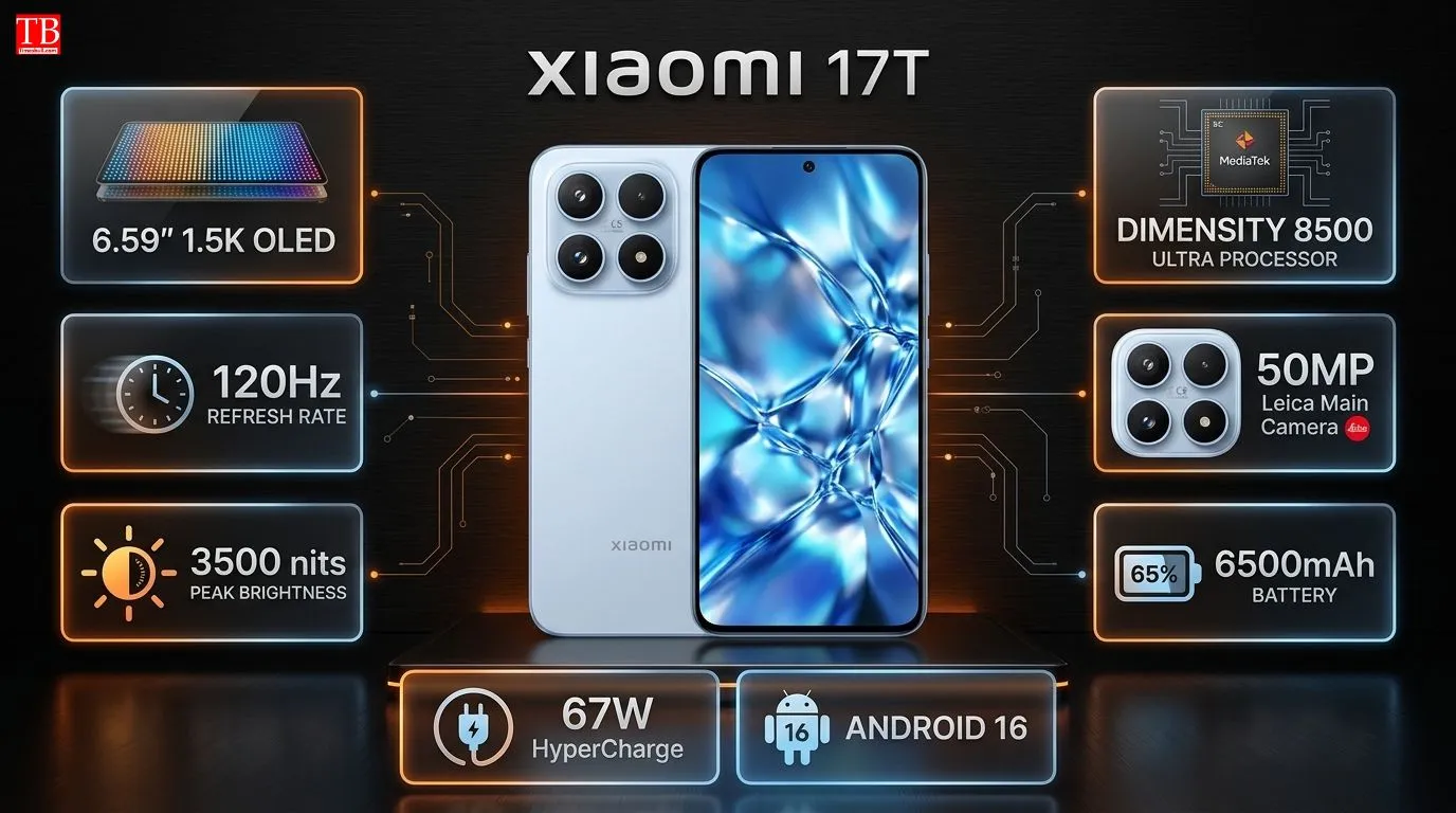 Xiaomi 17T के स्पेसिफिकेशंस
