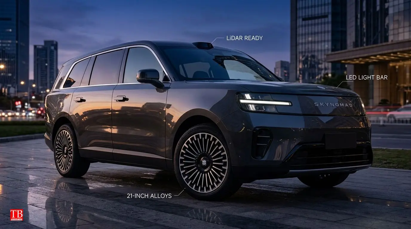 Exterior features: 21-inch alloy wheels, LED headlamps