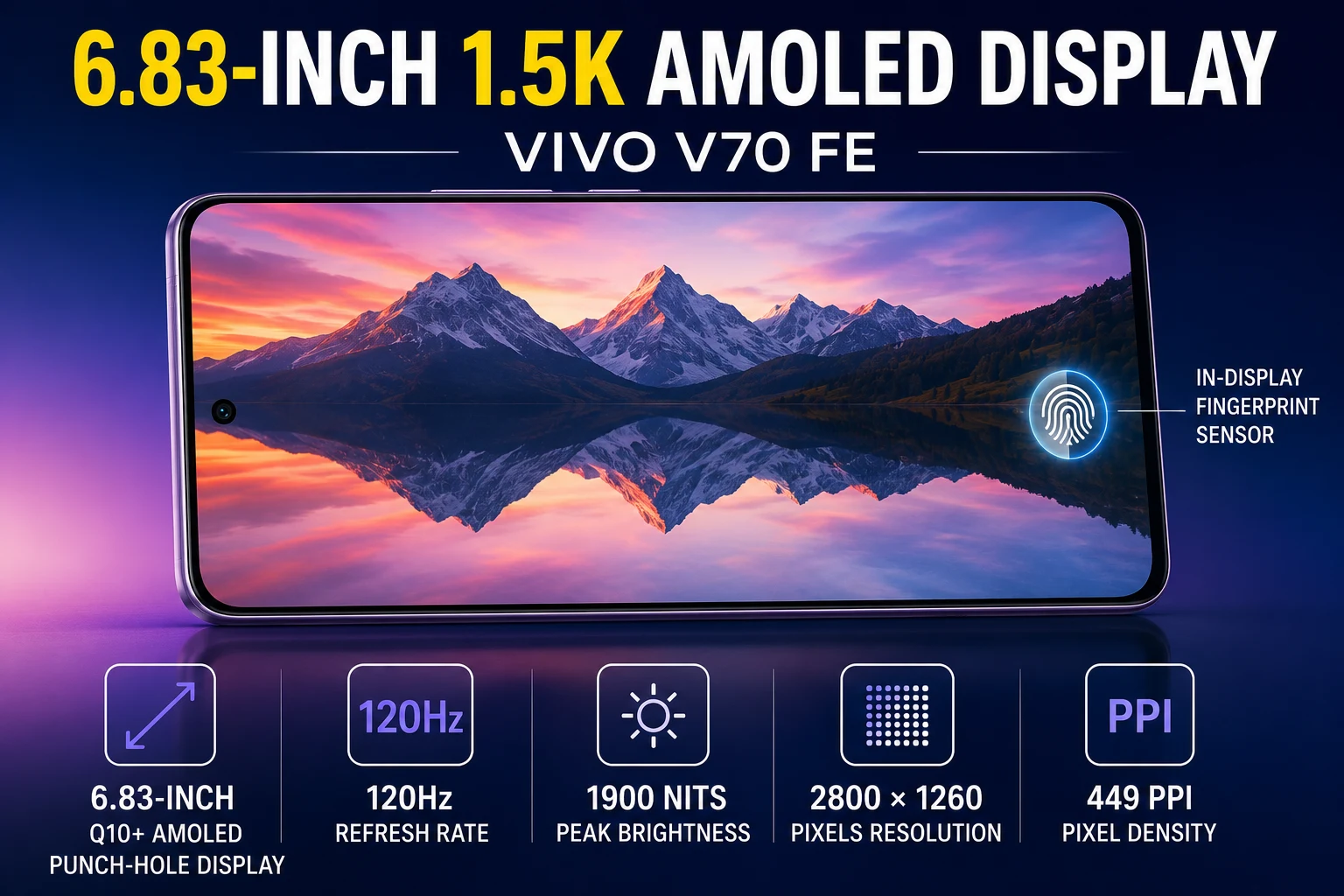 6.83 -inch 1.5 K AMOLED display