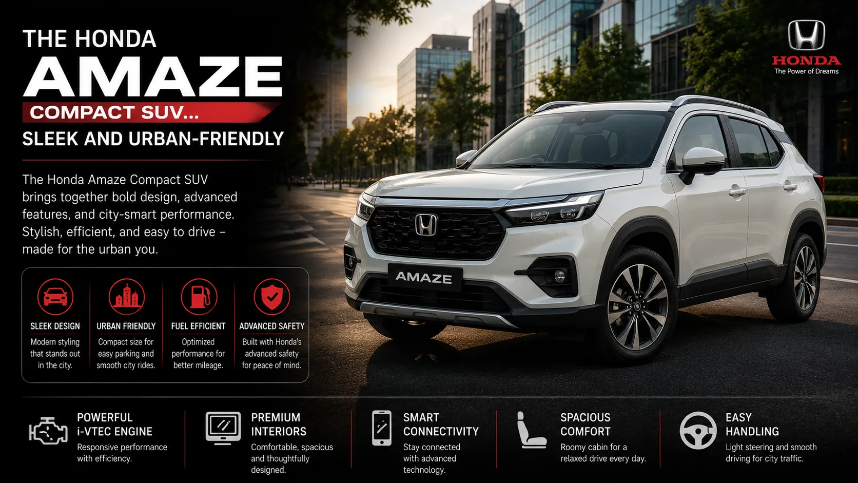 Honda compact SUV - features that impress