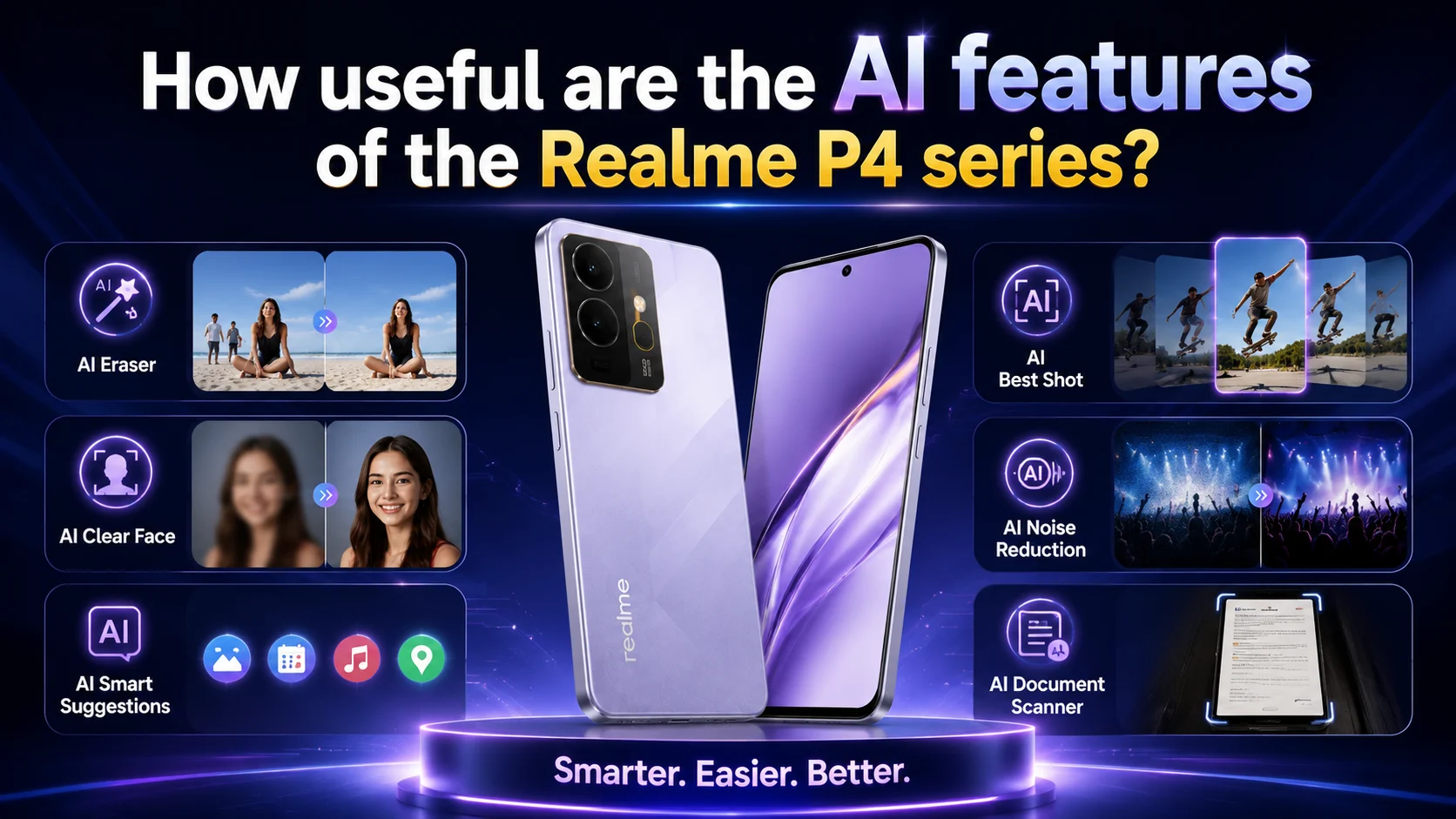 How useful are the AI features of the Realme P4&hellip;