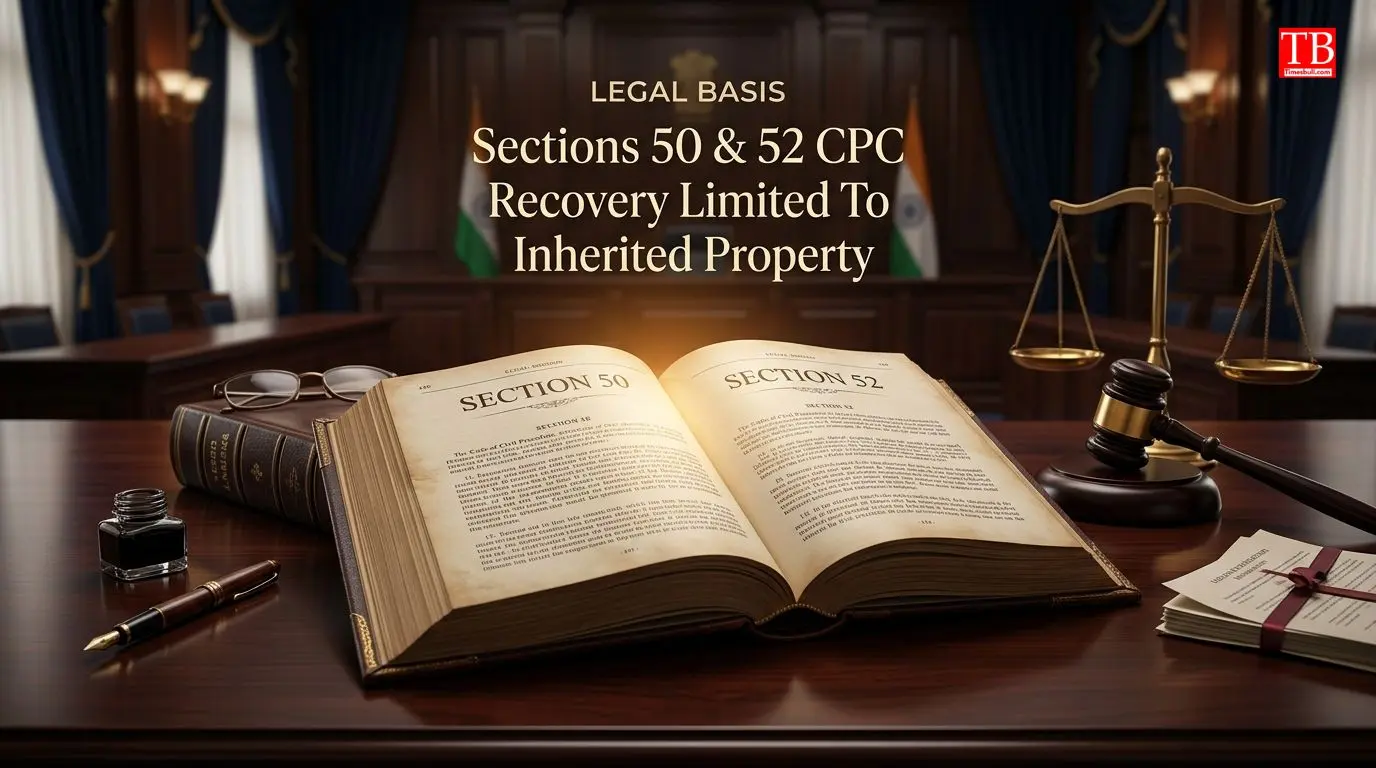 The legal basis: Sections 50 and 52 of the CPC