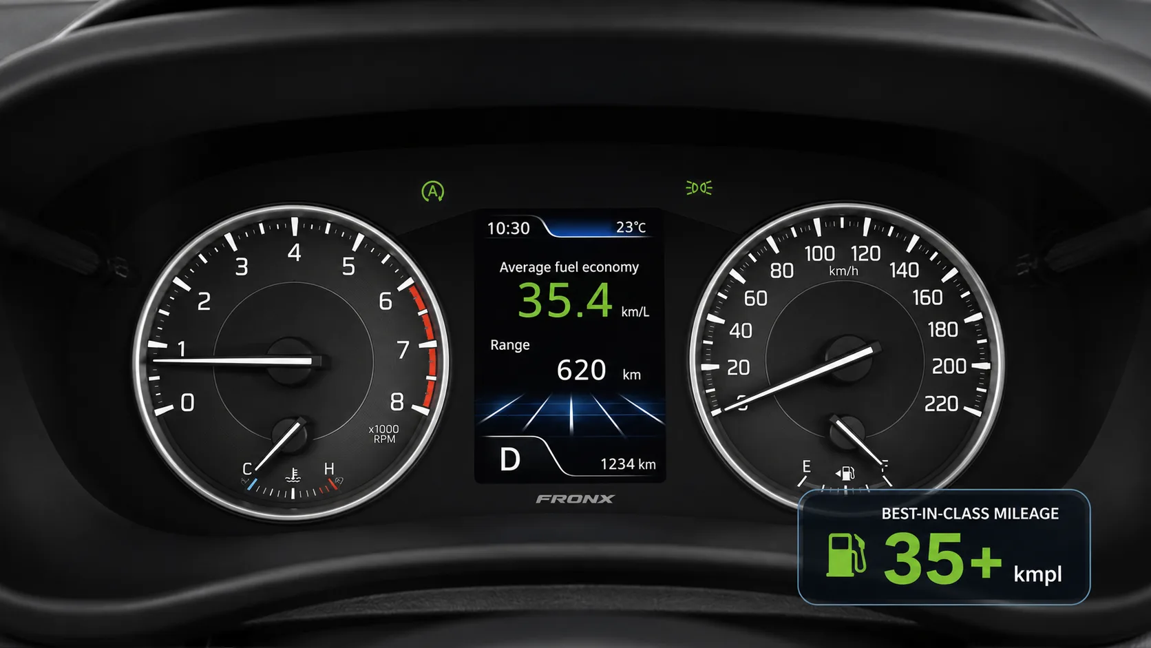 Mileage Indicator (35 + kmpl)