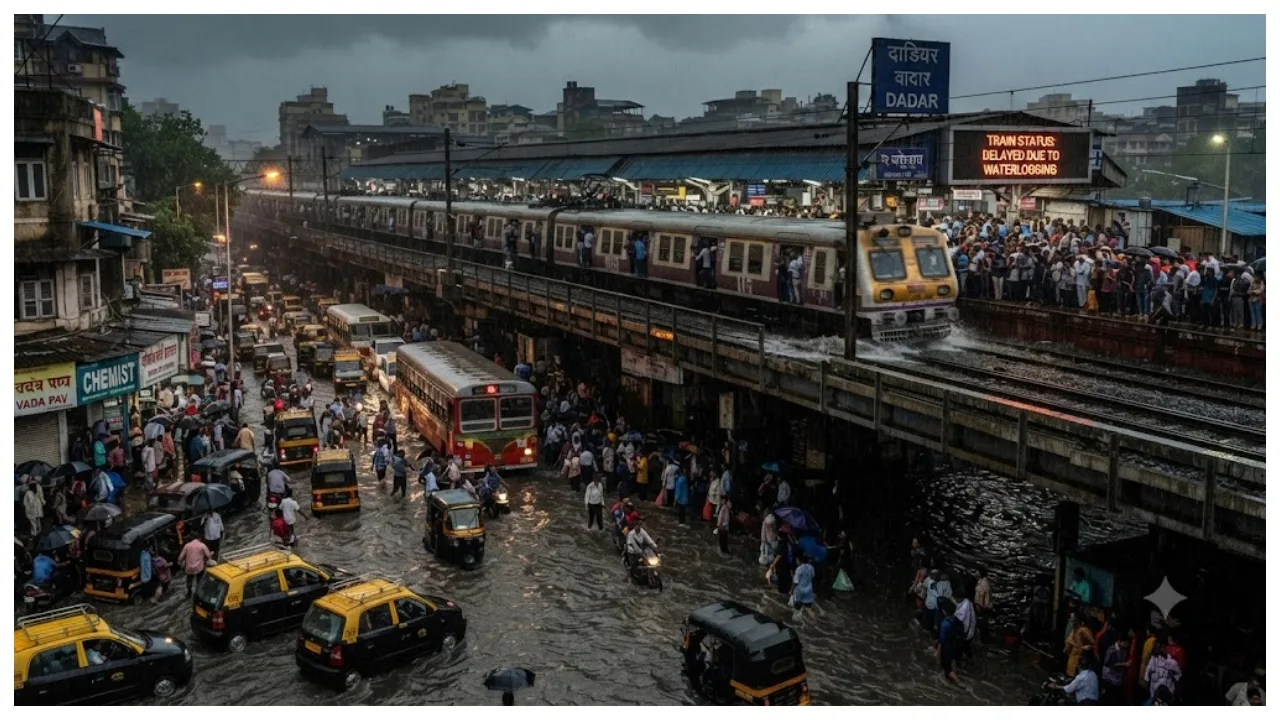 Traffic, Local Trains, and Waterlogging Status