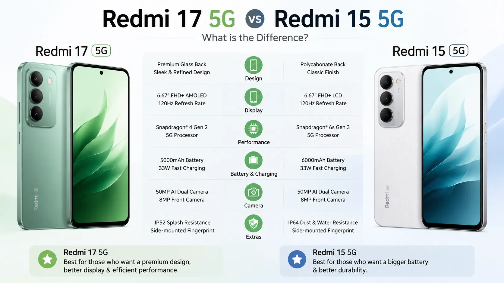 Redmi 17 5G vs Redmi 15 5G - What is&hellip;