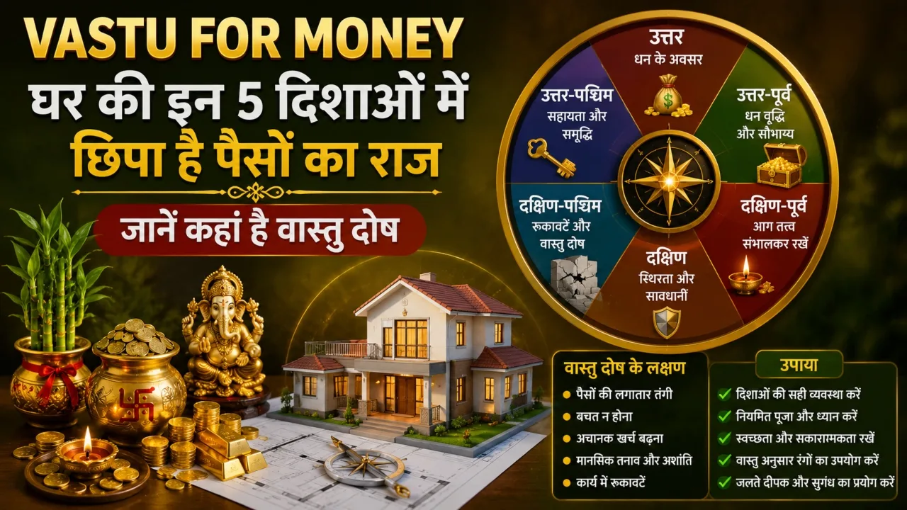 Vastu For Money: घर की इन 5 दिशाओं में छिपा है पैसों का राज, जानें कहां है वास्तु दोष