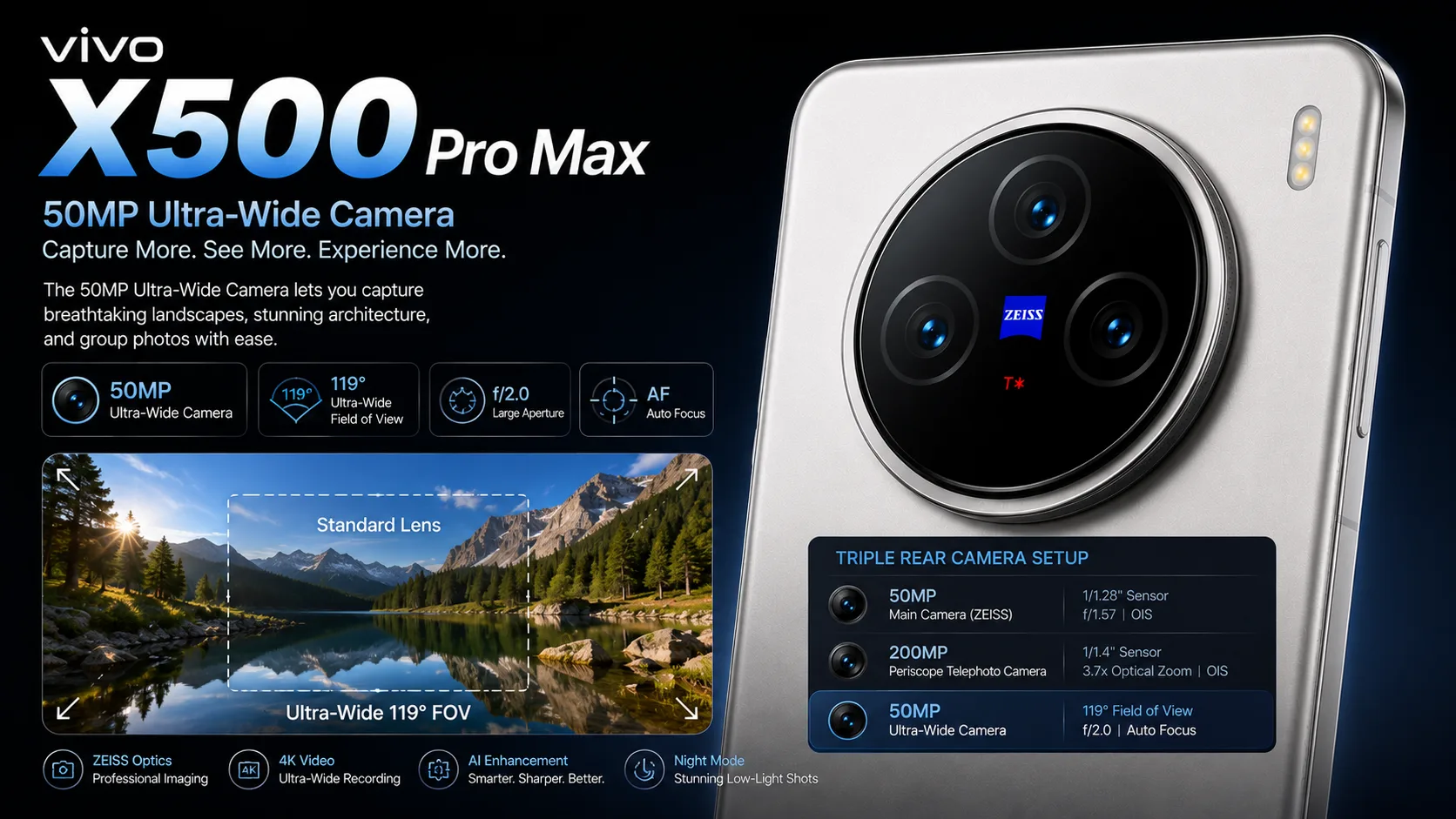 50MP ultra-wide camera