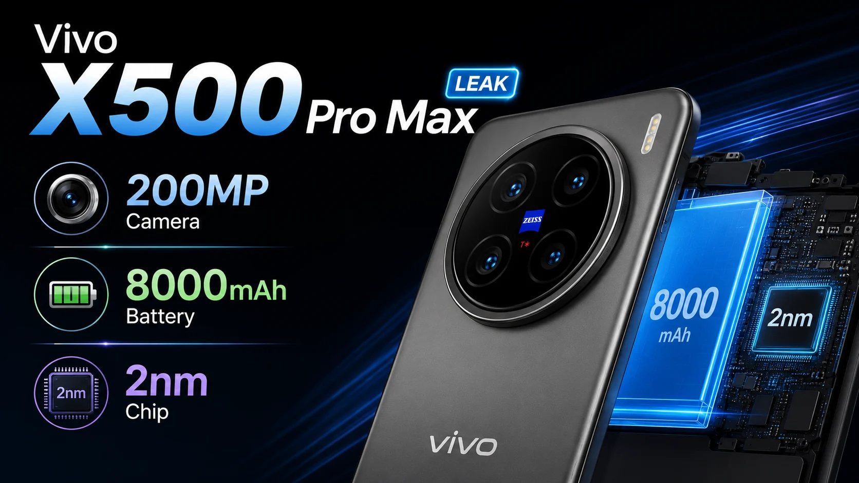 Vivo X500 Pro Max comes with a triple rear camera&hellip;