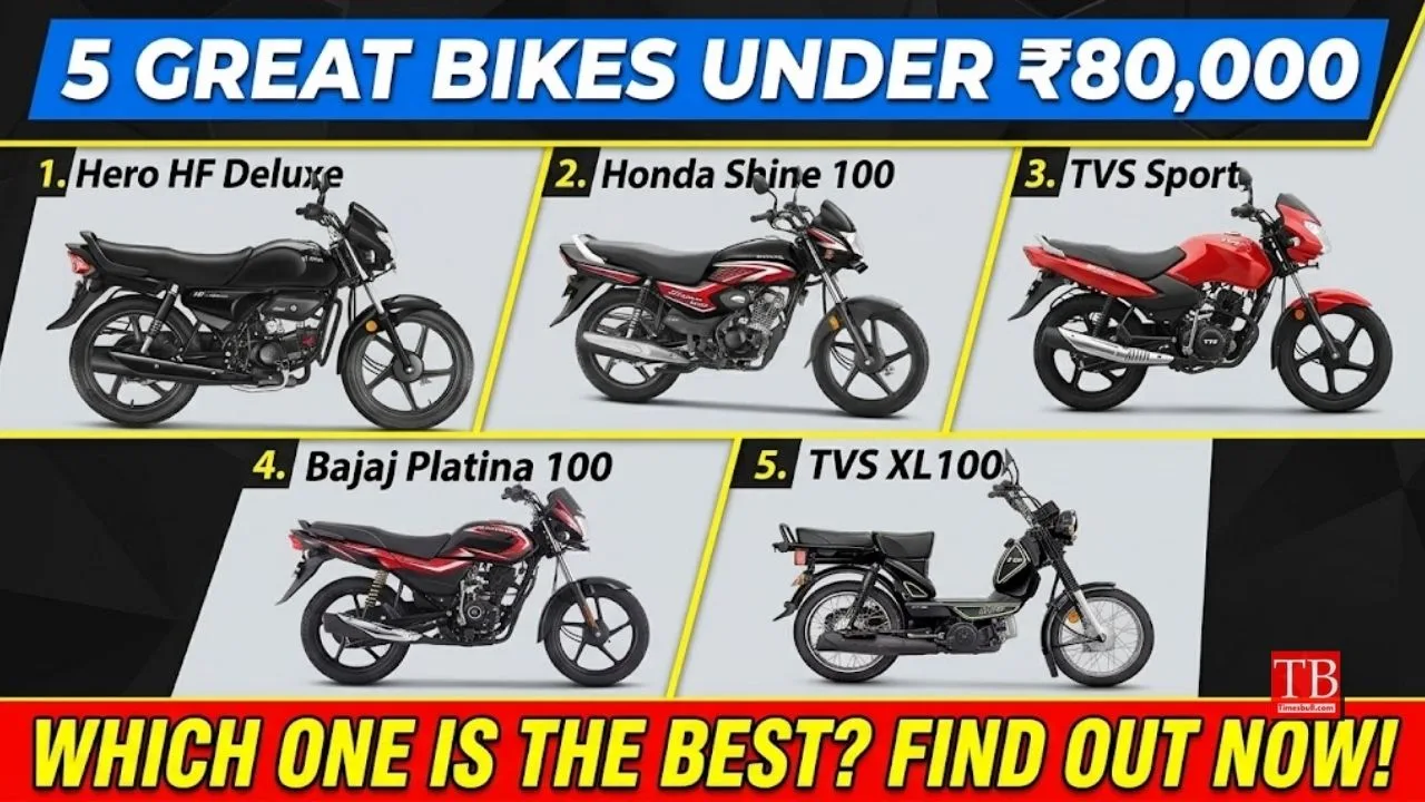 5 Best Bikes Under ₹80,000 – Find Out Which One Is the Best, Check Complete Details