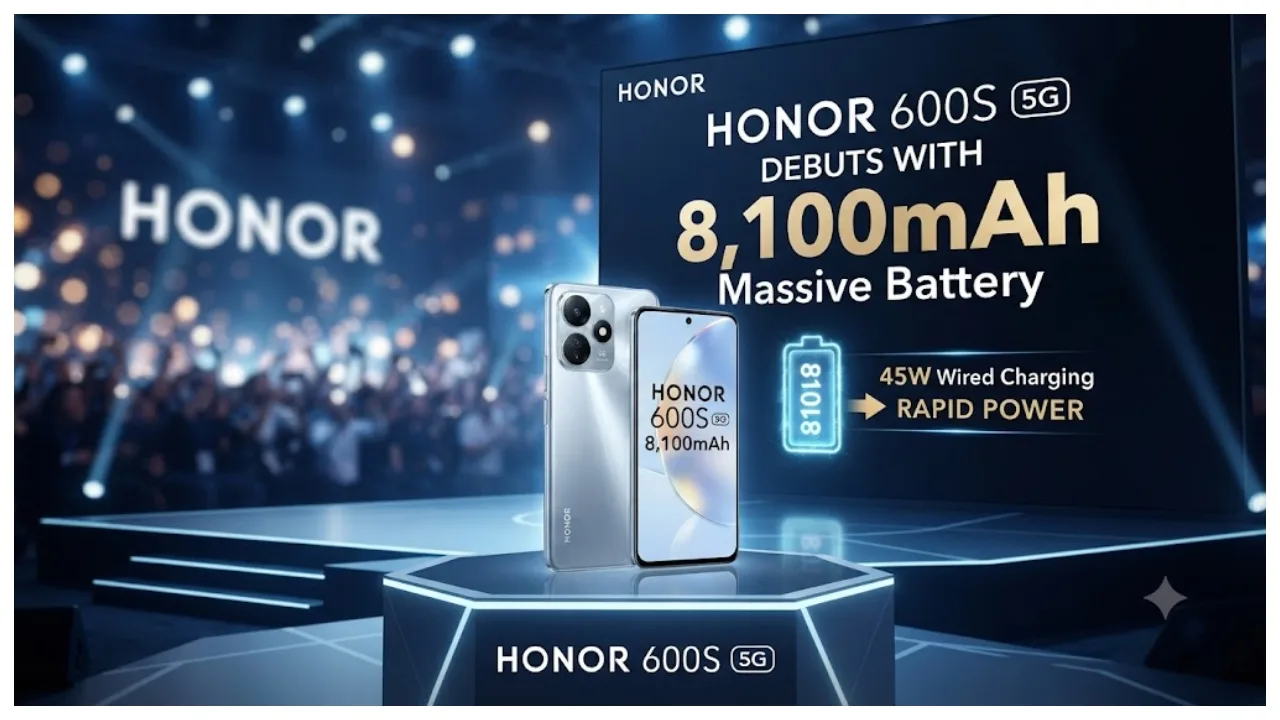 Honor 600S 5G Debut With 8,100mAh battery, 45W wired charging