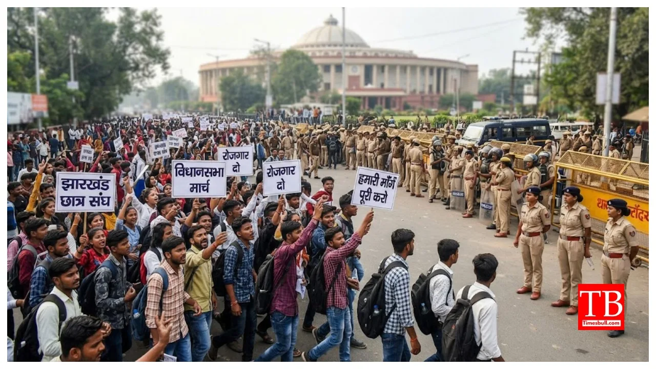 Jharkhand Protest March – Students Vidhan Sabha March Today at 11 AM, Police on High Alert