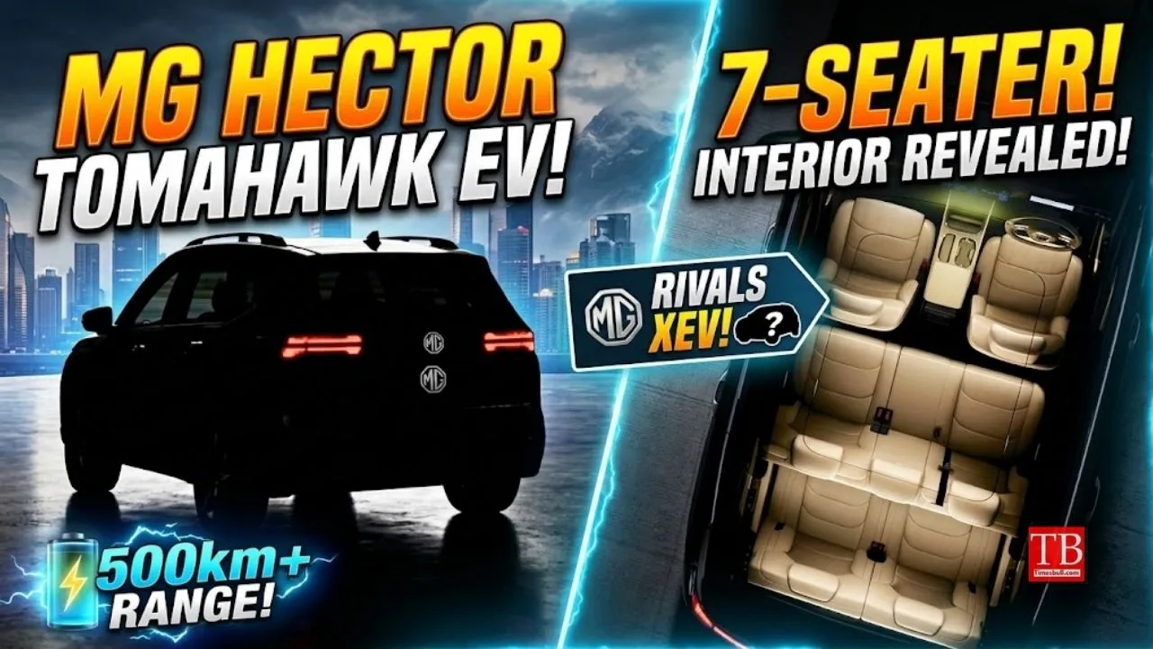 MG Hector Tomahawk EV to Debut on August 26 – 7-Seater SUV with Over 500 km Range
