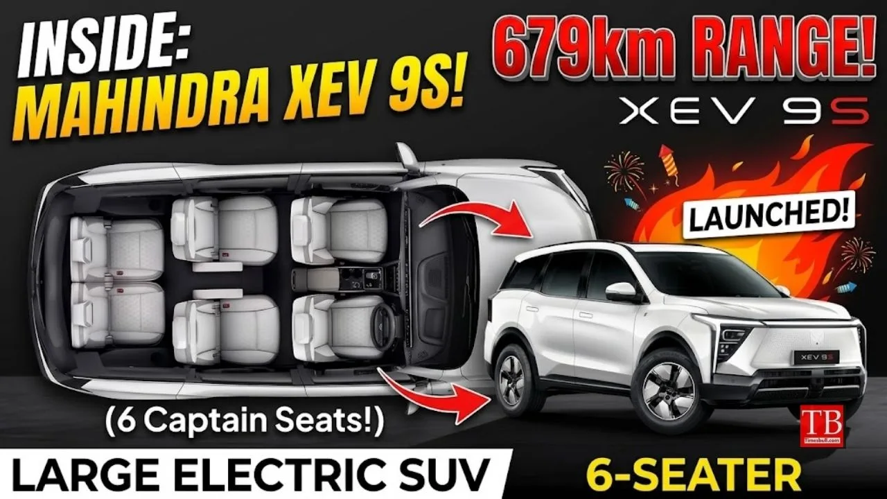 Mahindra XEV 9S 6-Seater Launched Large Electric SUV with 679 km Range