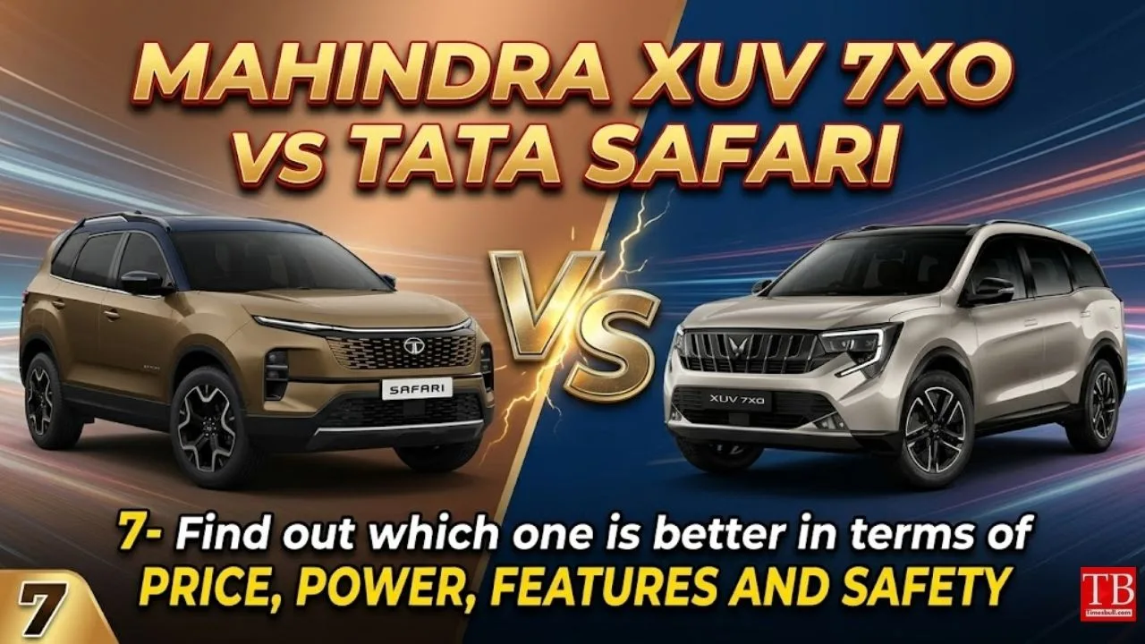 Mahindra XUV 7XO vs Tata Safari – Which 7-Seater SUV Better Value? Full Spec Comparison - Image 1