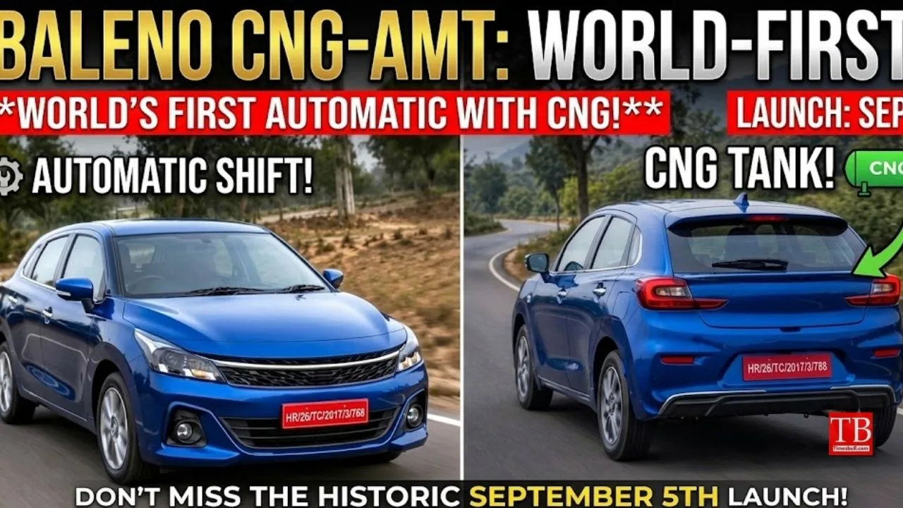 Maruti Suzuki Baleno Facelift with CNG-AMT to Launch on September 5