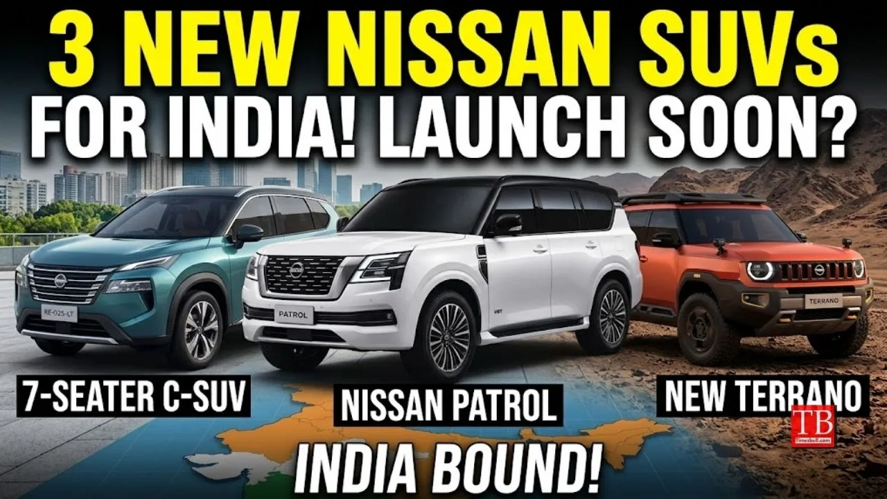 Nissan SUVs Coming to India – Tekton 7-Seater, X-Trail, and Patrol Set to Arrive Soon