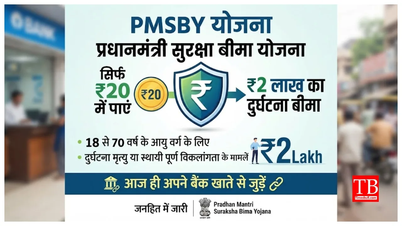 PMSBY Scheme – Get ₹2 lakh Accident insurance for just ₹20 Per year, who is eligible?