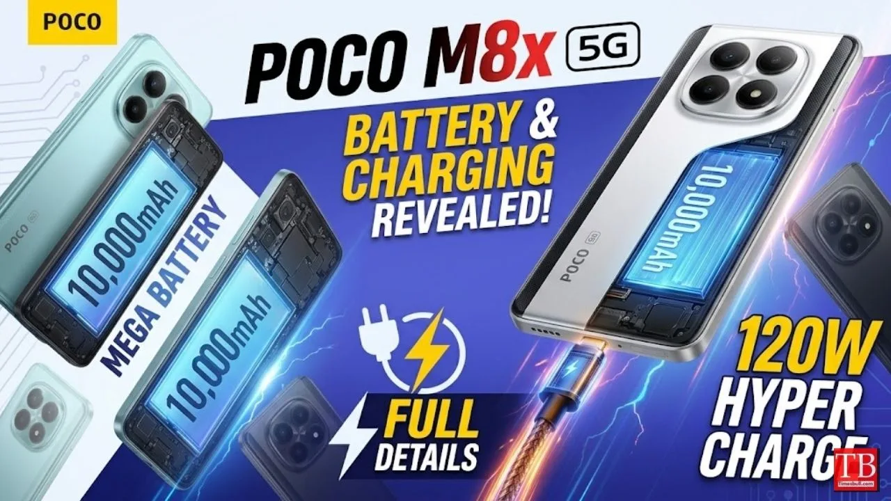 Poco M8x 5G Debut With 7,900mAh Battery, 22.5W Reverse Charging on August 21