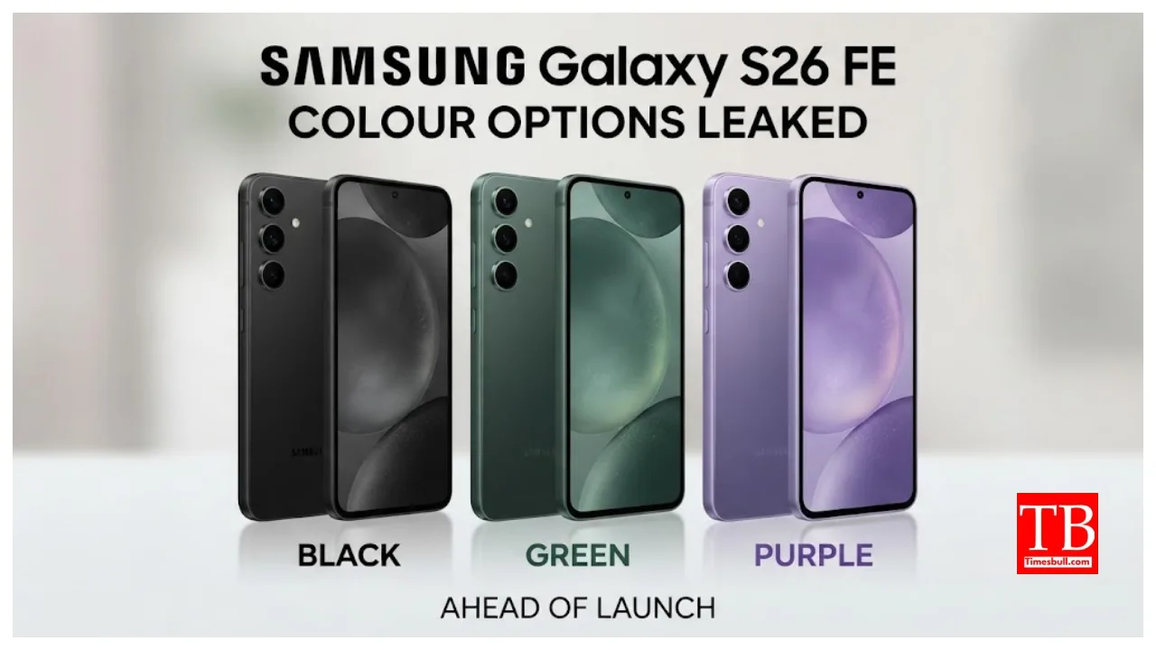 Samsung Galaxy S26 FE Colours Option leaked with Black, Green, Purple Ahead of Launch