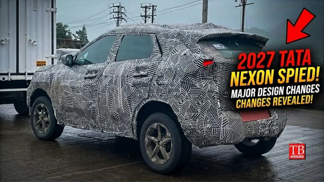 2027 Tata Nexon Spotted Testing – New-Gen SUV to Get Major Design, fresh look
