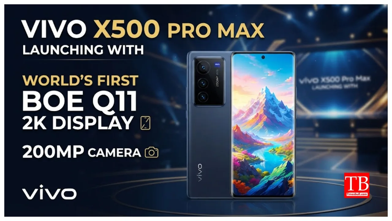 Vivo X500 Pro Max Launching with World’s First BOE Q11 2K Display, 200MP Camera