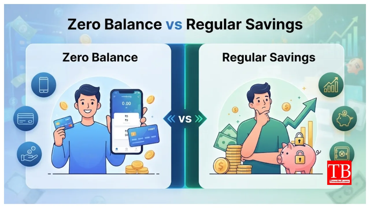 Zero Balance vs Regular Savings – Which Account Is Better for You? Known Key Differences