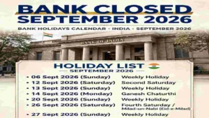 Bank Holiday September 2026: