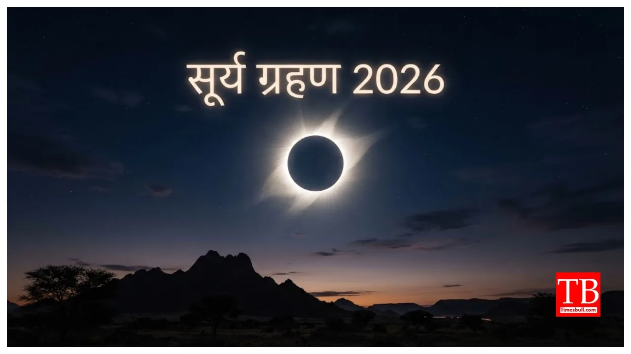 Surya Grahan 2026 – What Time Solar Eclipse Will Be Visible in India? Full Details Inside