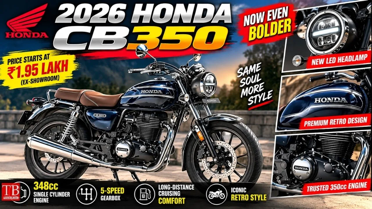 2026 Honda CB350 Launched with new colors at ₹1.95 lakh, Check Features