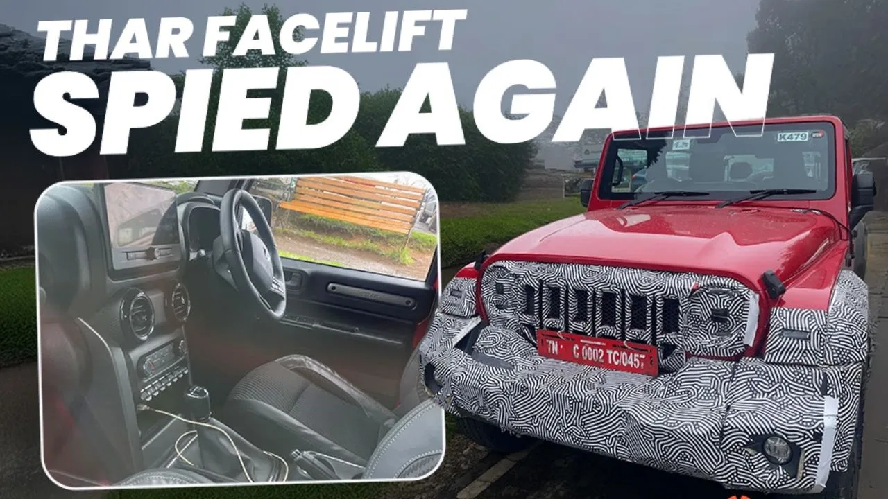 2026 Mahindra Thar Facelift Launching soon with a new retro grille, 19-inch alloy wheels - Image 1