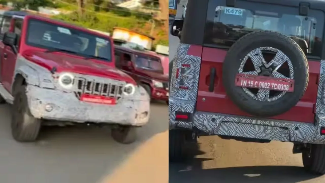 2026 Mahindra Thar Facelift Launching soon with a new retro grille, 19-inch alloy wheels - Image 2