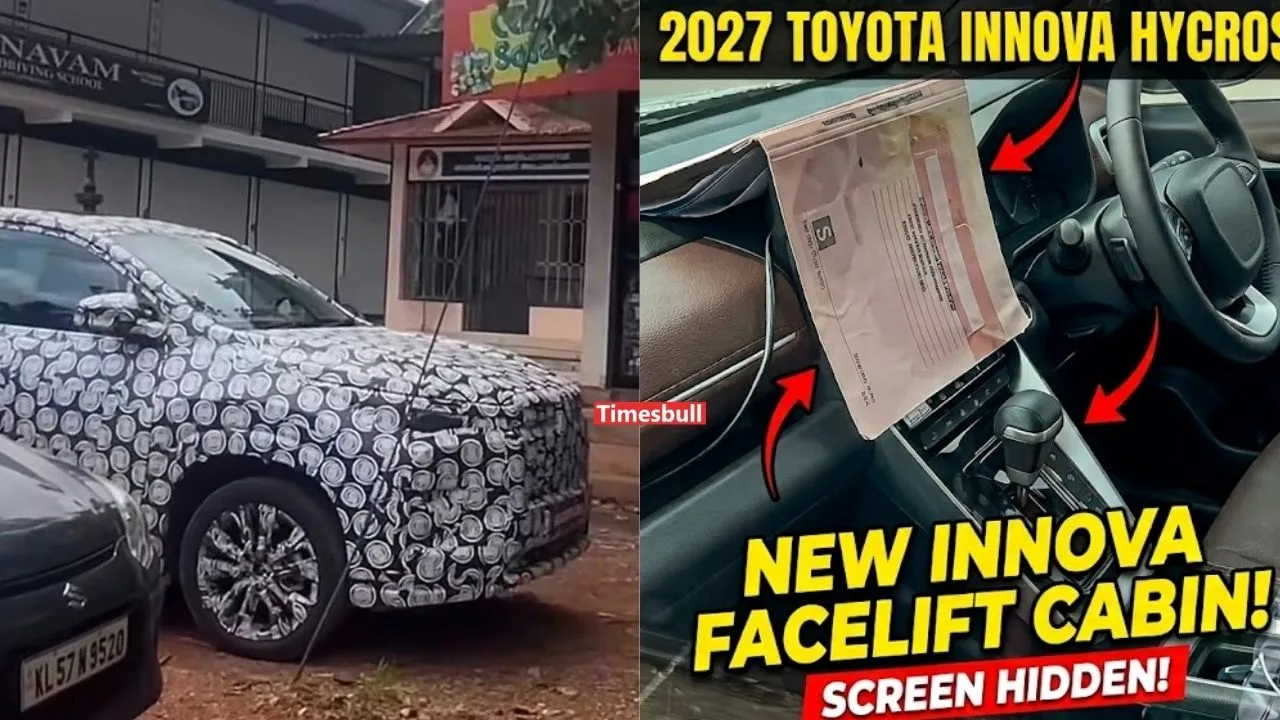 2027 Toyota Innova Hycross Facelift Interior Leaked – Here’s What’s Special
