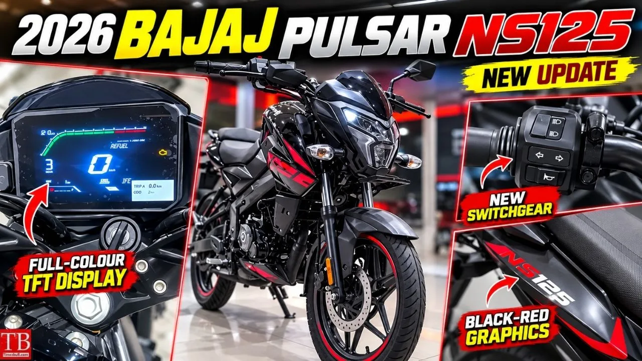Bajaj Pulsar NS125 2026 Set to Launch Soon with New TFT Console, Refreshed Look