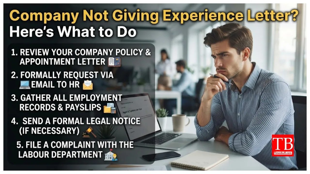Experience Letter Rules – Company Not Giving Experience Letter after Resignation? What to Do..