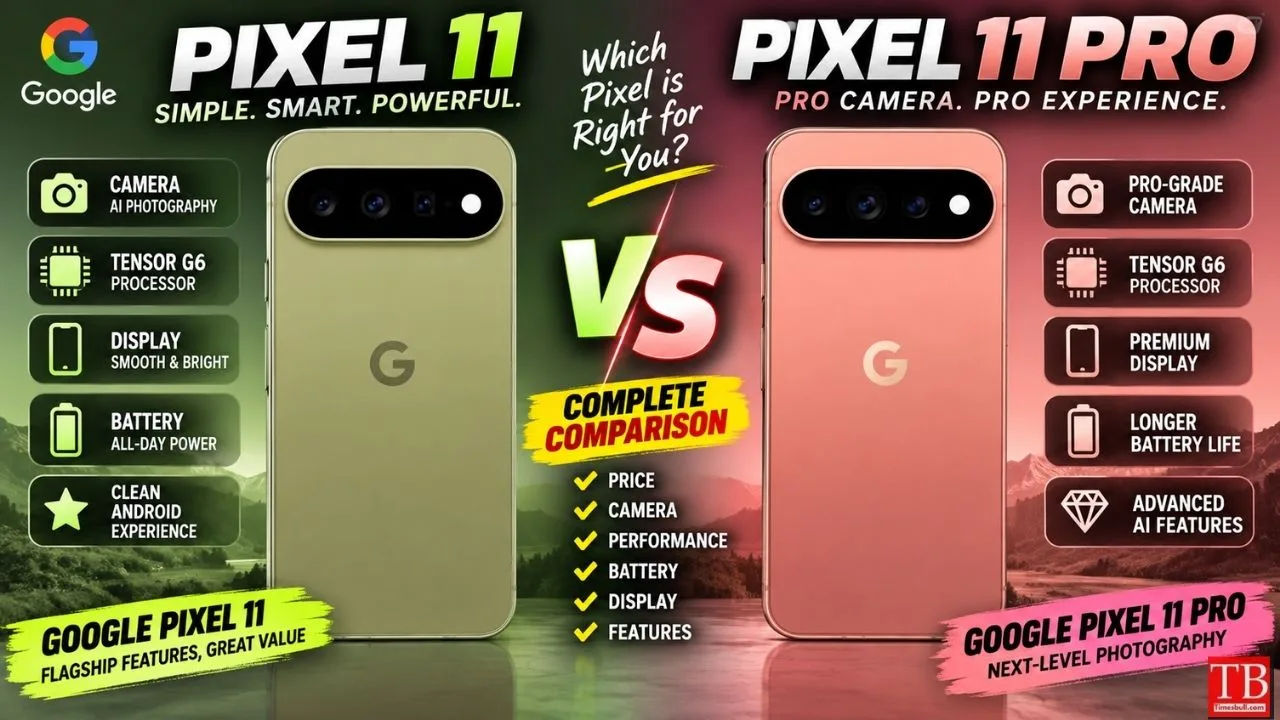Google Pixel 11 vs Pixel 11 Pro – Which One Should You Buy? Full Comparison Inside