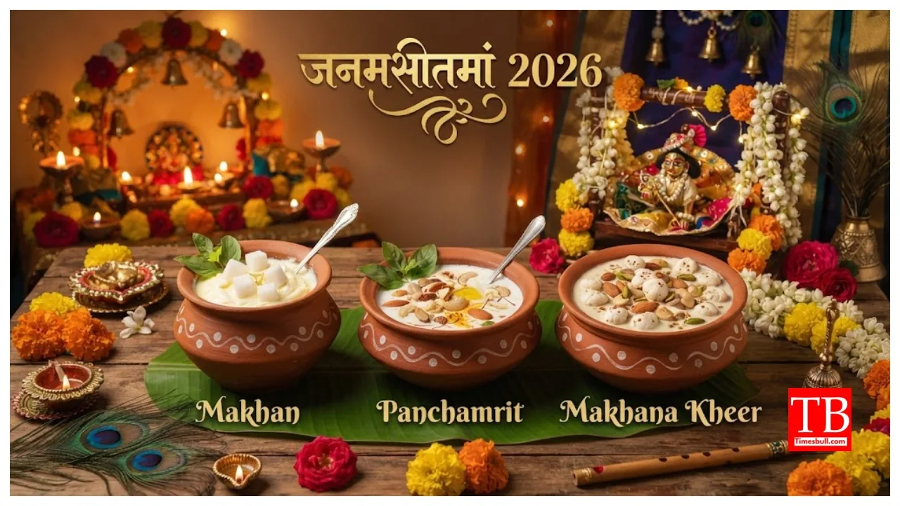 Janmashtami Muhurat 2026 – What to Offer Laddu Gopal — Makhan, Panchamrit, Makhana Kheer…