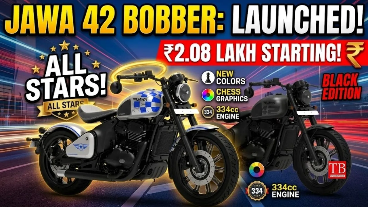 Jawa 42 Bobber All Stars Launched with New ‘Silver Knight’ Color Available for ₹2.08 Lakh