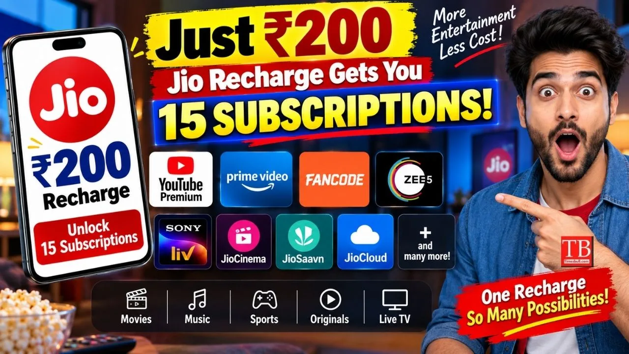 Jio Cheapest Plan – Get YouTube Premium, Prime Video, JioHotstar and More for Only at ₹200