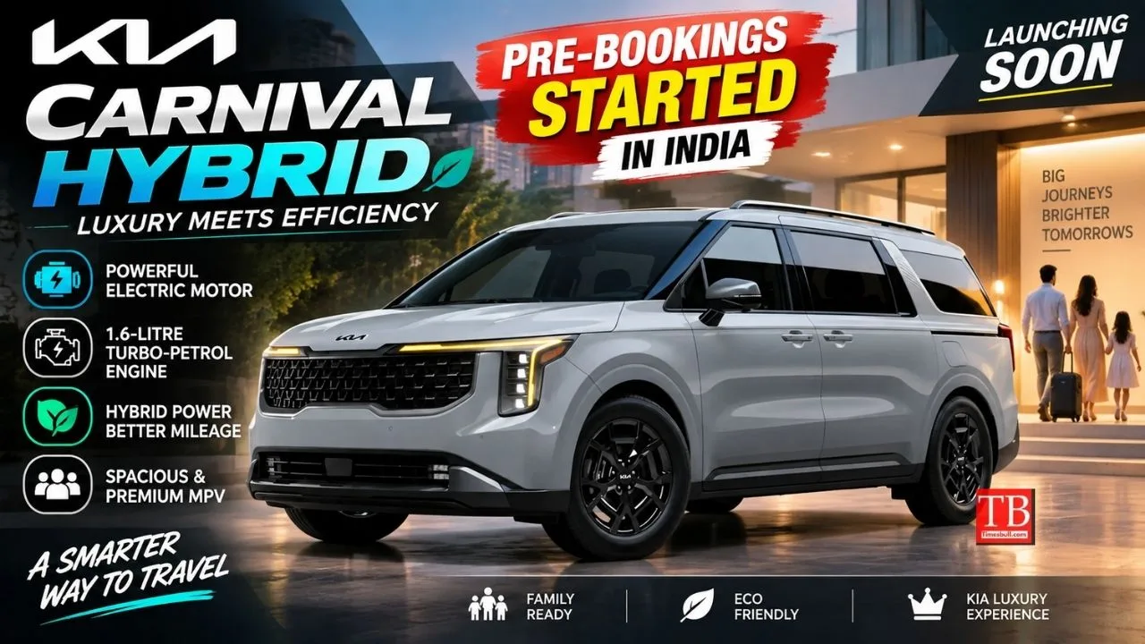 Kia Carnival Hybrid Pre-Bookings Open — 1.6L Strong-Hybrid Engine Confirmed