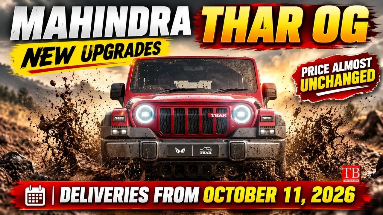 Mahindra Thar OG – Major update at ₹10.32 lakh, new chassis and more features